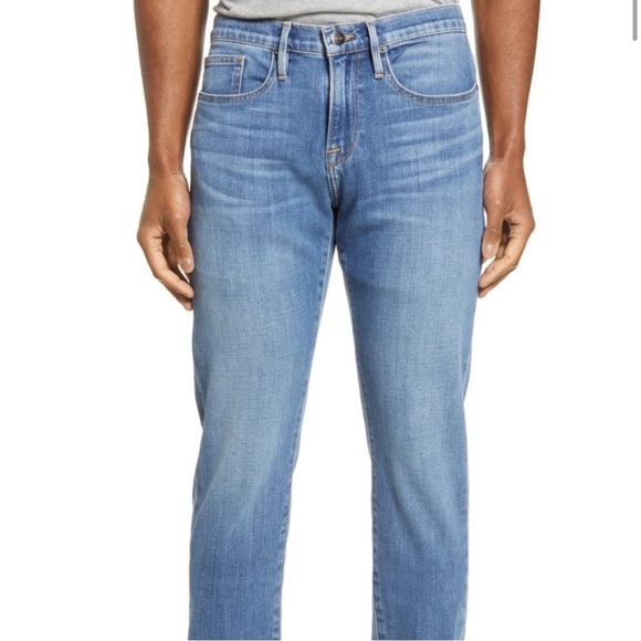 FRAME L'Homme Slim Mid Rise Distressed Jeans in Georgica - size 30 - NWT. FF - Picture 1 of 8